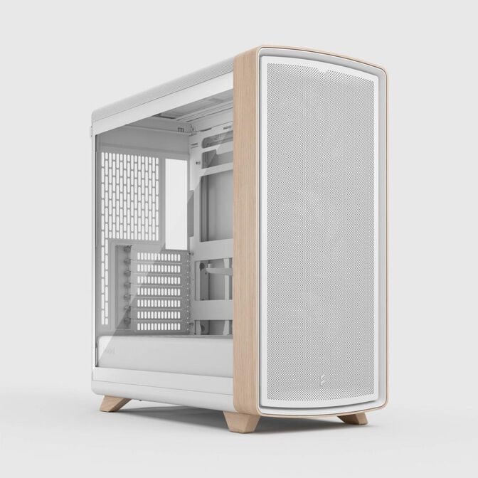 Caixa E-ATX Fractal Design Summit Chalk White TG Clear Tint image number 0