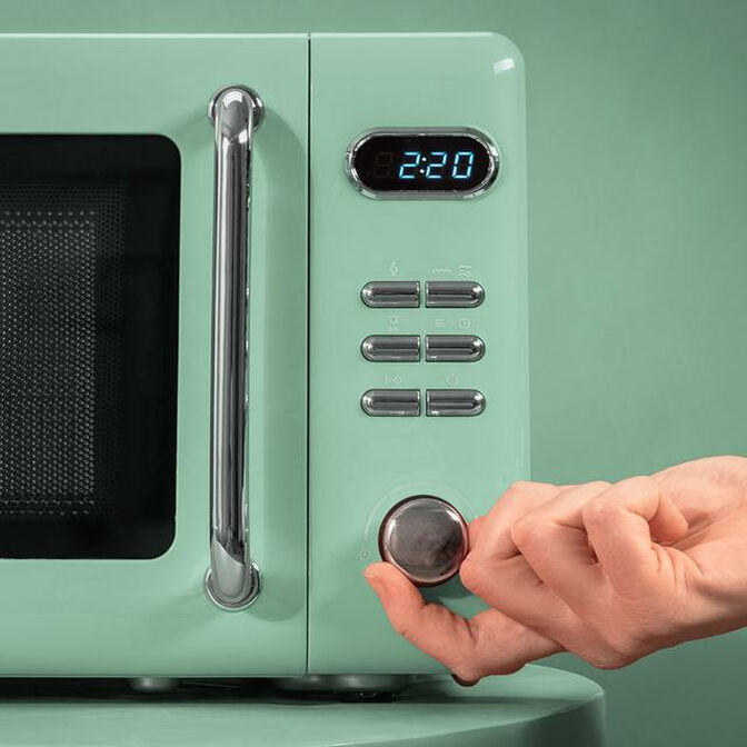 Micro-ondas Cecotec ProClean 5110 Retro Green 700W 20L image number 5