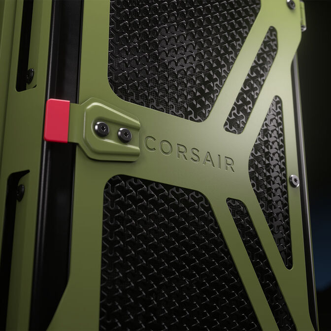 Caixa E-ATX Corsair WARTHOG RS Perfomance Verde Militar Vidro Temperado image number 26