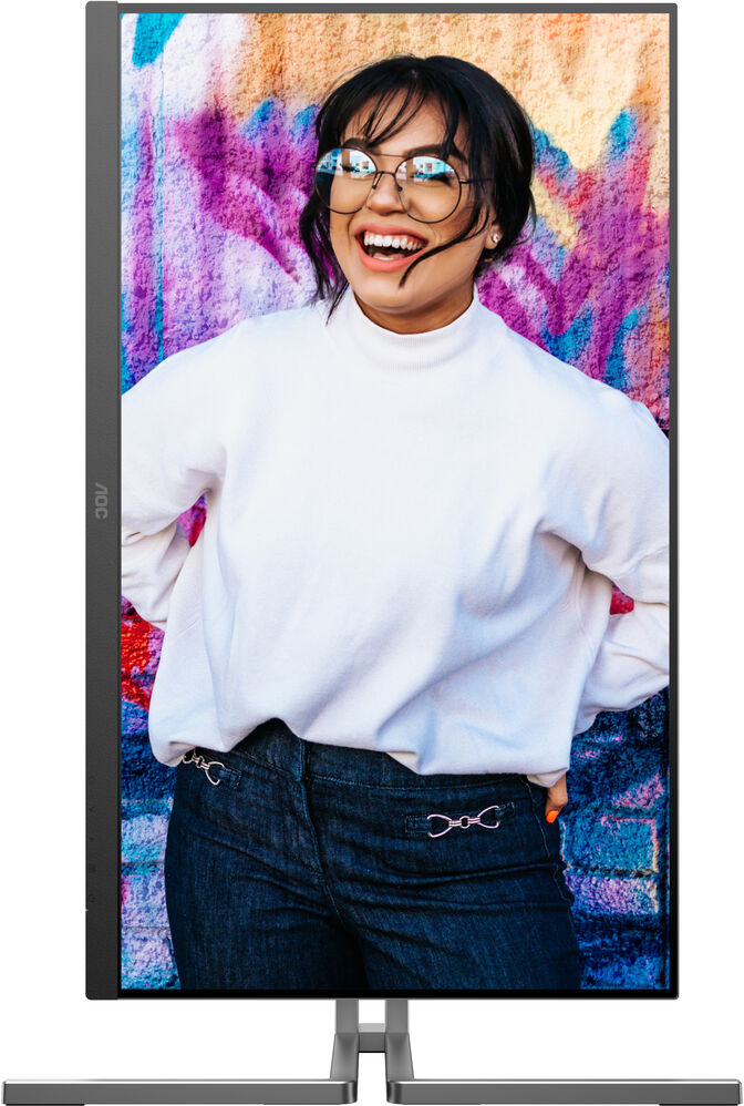 Monitor AOC 27" Q27U3CV IPS QHD 75Hz USB-C (PD65W) USB-C Docking image number 6