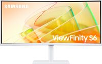 Monitor Curvo Samsung ViewFinity S6 34" S65TC VA UWQHD 100Hz FreeSync Thunderbolt 4 KVM Branco