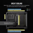 Caixa Micro-ATX Corsair 2500X Preta Vidro Temperado image number null