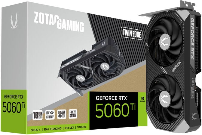 Gr&aacute;fica ZOTAC GeForce&reg; RTX 5060 Ti Twin Edge 16GB GDDR7 DLSS4 image number 7