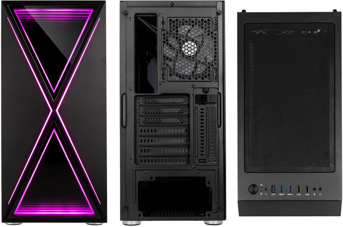 Caixa ATX Kolink VOID X ARGB Vidro Temperado Preto image number 3