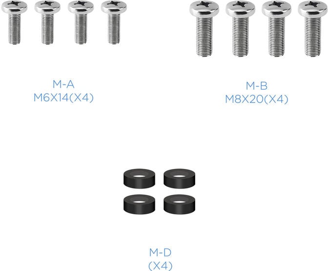 Suporte de Parede Tooq 23" a 55" Max. 30kg Preto image number 4