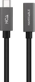 Cabo USB 3.2 Gen2x2 Nanocable 4K/60Hz USB-C M/F 2 M image number null