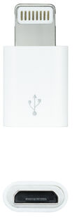 Adaptador USB Nanocable Tipo Lightning/M-M-Micro B/F Branco image number null