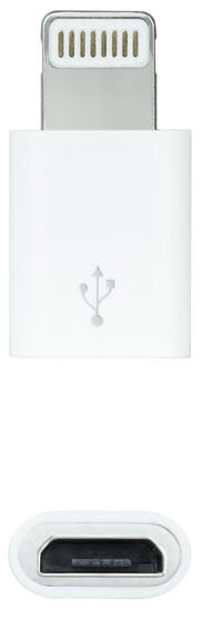 Adaptador USB Nanocable Tipo Lightning/M-M-Micro B/F Branco