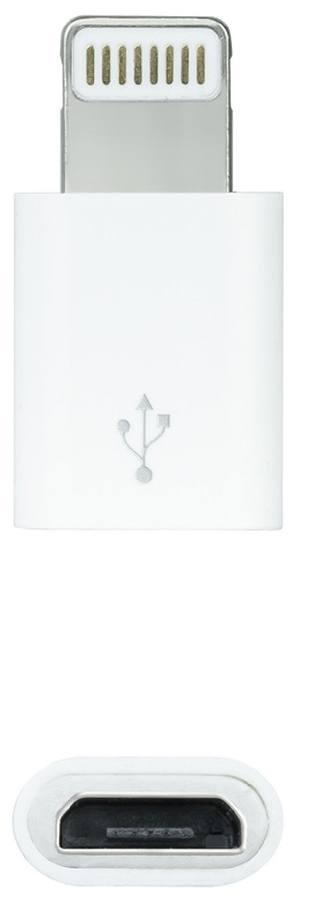 Adaptador USB Nanocable Tipo Lightning/M-M-Micro B/F Branco image number 0