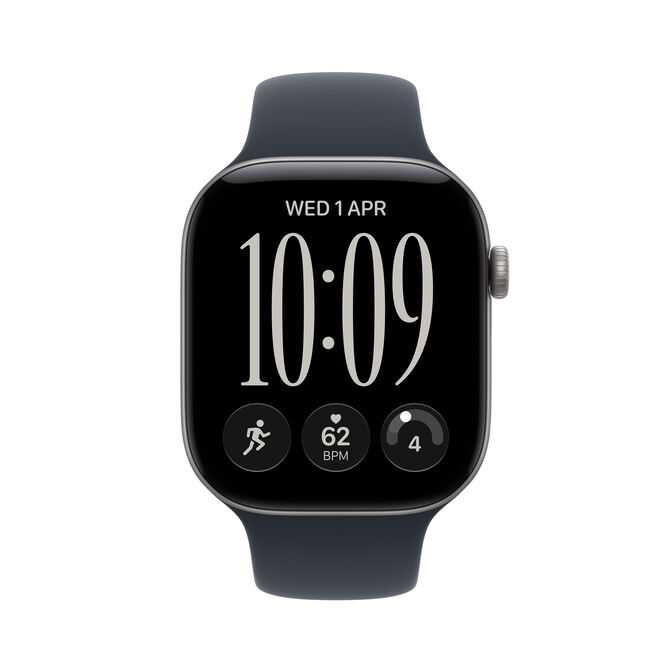 Smartwatch Apple Watch Series 12 GPS 46mm Space Grey Aluminium Case with Navy Blue Sport Band - M/L image number 1