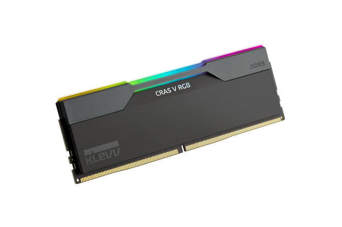 KLEVV Kit 32GB (2 x 16GB) DDR5 CRAS V 6000MHz CL28 RGB Obsidian Black (Intel XMP/AMD Expo) image number 4