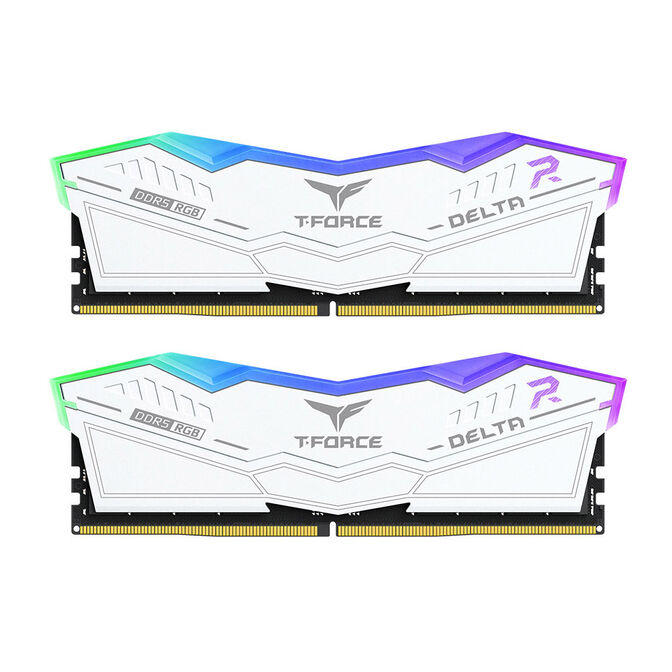 Team Group Kit 32GB (2 x 16GB) DDR5 5600MHz Delta RGB Branco CL32 image number 0