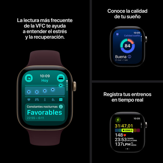 Smartwatch Apple Watch Series 12 GPS + Cellular 46mm Black Aluminium Case with Black Sport Band - M/L image number 4