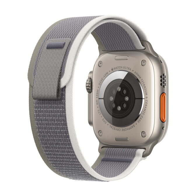 Smartwatch Apple Watch Ultra 2 GPS + Cellular 49mm Titanium Case com Green/Grey Trail Loop  (S/M) image number 2