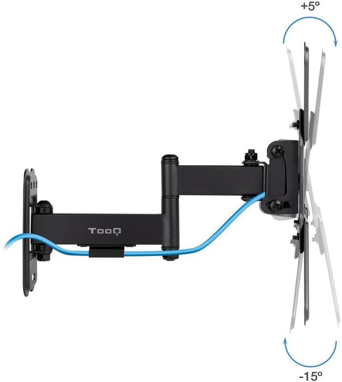 Suporte de Parede Tooq Tilt e Girat&oacute;rio 13" a 43" 66-274 mm Max. 20kg Preto image number 1