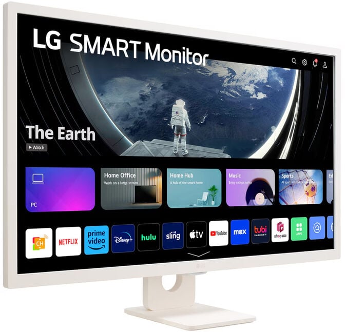 Monitor Smart LG 31.5" 32SR50F IPS FHD 60Hz 8ms c/ webOS - Branco image number 2