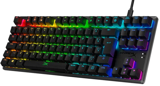 Teclado Mec&acirc;nico HyperX Alloy Origins Core RGB Gaming PT-BR HyperX Red Switches - TKL (PT-BR) image number 2