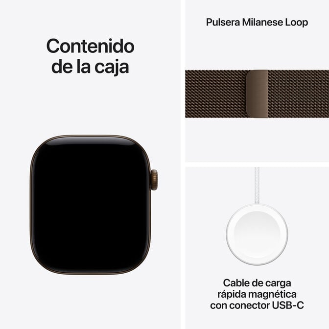 Smartwatch Apple Watch Series 12 GPS + Cellular 46mm Dark Bronze Aluminium Case with Dark Bronze Milanese Loop - M/L image number 6