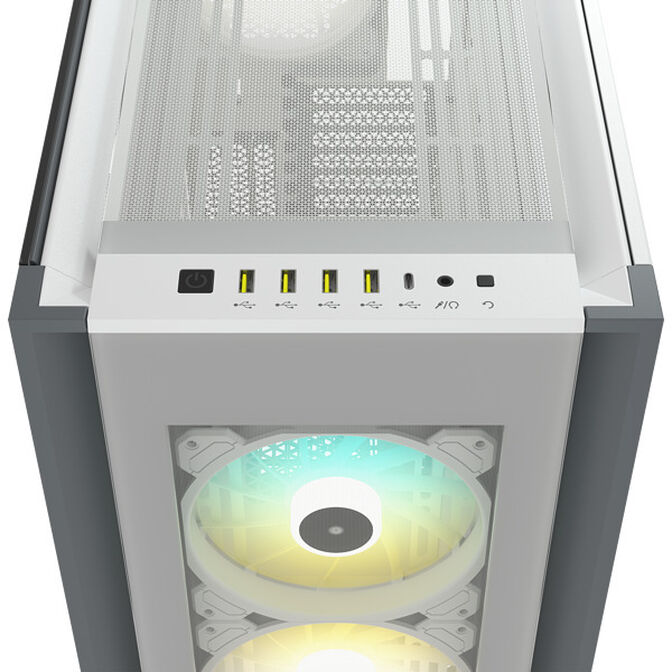 Caixa E-ATX Corsair iCUE 7000X Airflow RGB Smart Branco Vidro Temperado image number 7