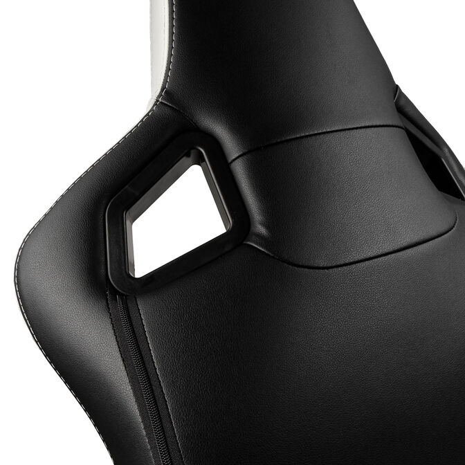 Cadeira noblechairs EPIC Real Leather - Preto / Branco / Vermelho image number 17