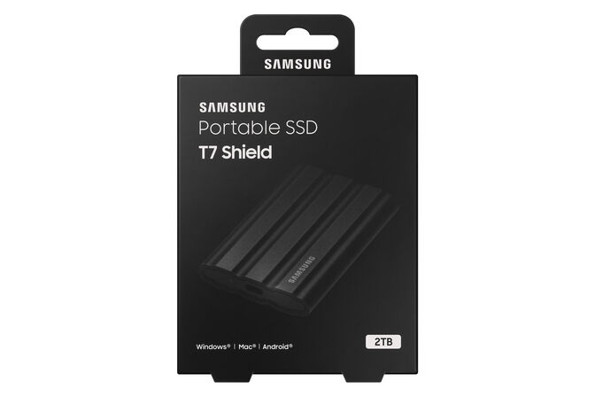 SSD Externo Samsung T7 Shield 2TB USB3.2 Gen2 Preto (1050/1000MB/s) image number 6
