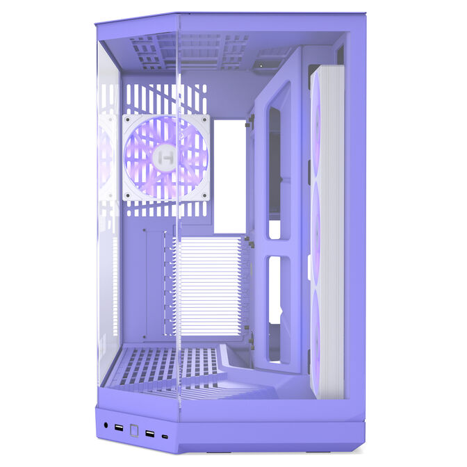 Caixa E-ATX Hyte Y50 Vidro Temperado Taro Milkk image number 3