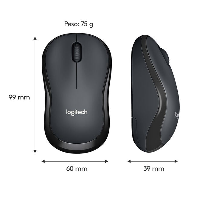 Rato Logitech M220 Silent Wireless Preto image number 20