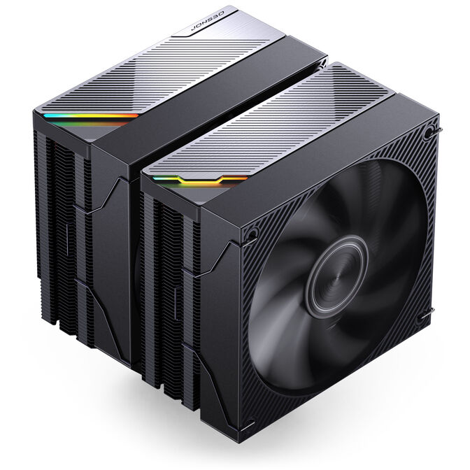 Cooler CPU Jonsbo CA90 ARGB Preto - 2x 120mm image number 0
