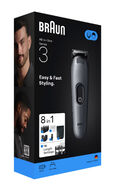 Aparador de Barba Braun Series 3 All-In-One Style Kit AIO3540 Cinzento 8-em-1 image number null