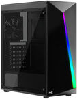 Caixa ATX Aerocool Shard RGB Vidro Temperado Preto image number null