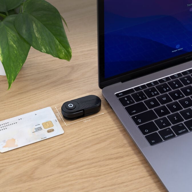 Leitor de Cart&otilde;es DNIE Tooq USB-C 2.0, Preto image number 4