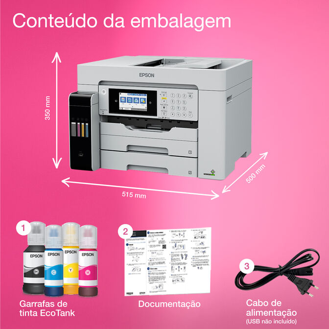 Impressora Multifun&ccedil;&otilde;es a Jato de Tinta Epson EcoTank Pro ET-16685 WiFi image number 19