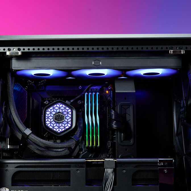 Water Cooler CPU Cooler Master MasterLiquid ATMOS II VRM Fan ARGB 360mm Preto image number 7