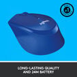 Rato Logitech M330 Silent Plus 1000DPI Wireless Azul image number null