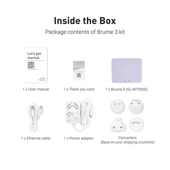 Security Gateway GL.iNet GL-MT5000 Brume 3 High Speed VPN 2.5G image number 6