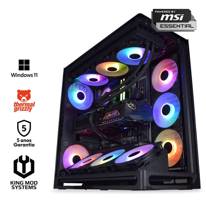 Computador King Mod Gamer-PC HAVN Ryzen 7 9850X3D 64GB DDR5 2TB RTX 5090 WiFi W11 Bonus