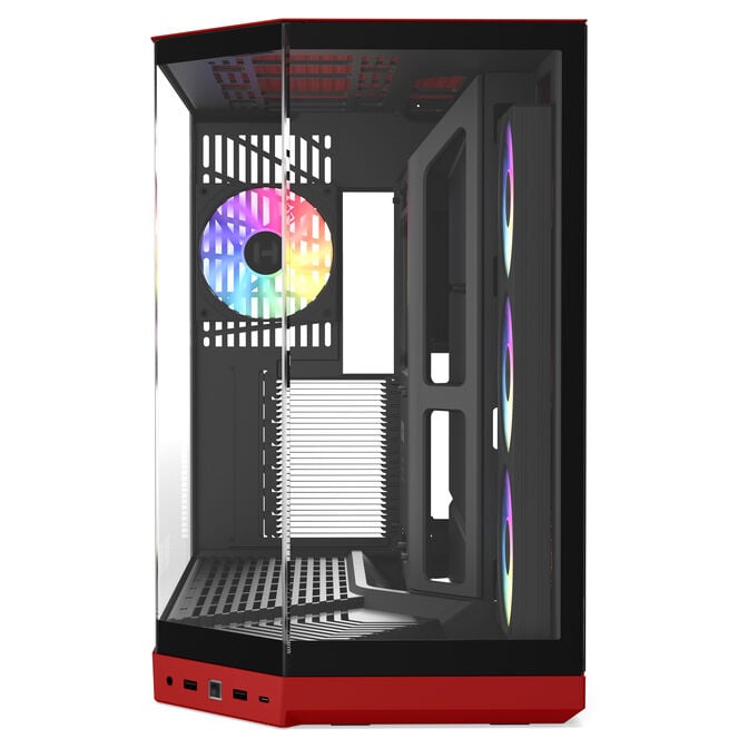 Caixa E-ATX Hyte Y50 Vidro Temperado Wild Cherry image number 3