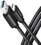 Cabo de carregamento AXAGON BUCM3-AM10AB USB-C  <-> USB-A, 1m, USB 3.2 Gen 1, 3A, ALU, braid, Preto