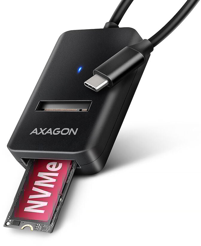 Adaptador AXAGON ADM2-CM USB-C 3.2 Gen2 - 1x NVMe/SATA SDD image number 0