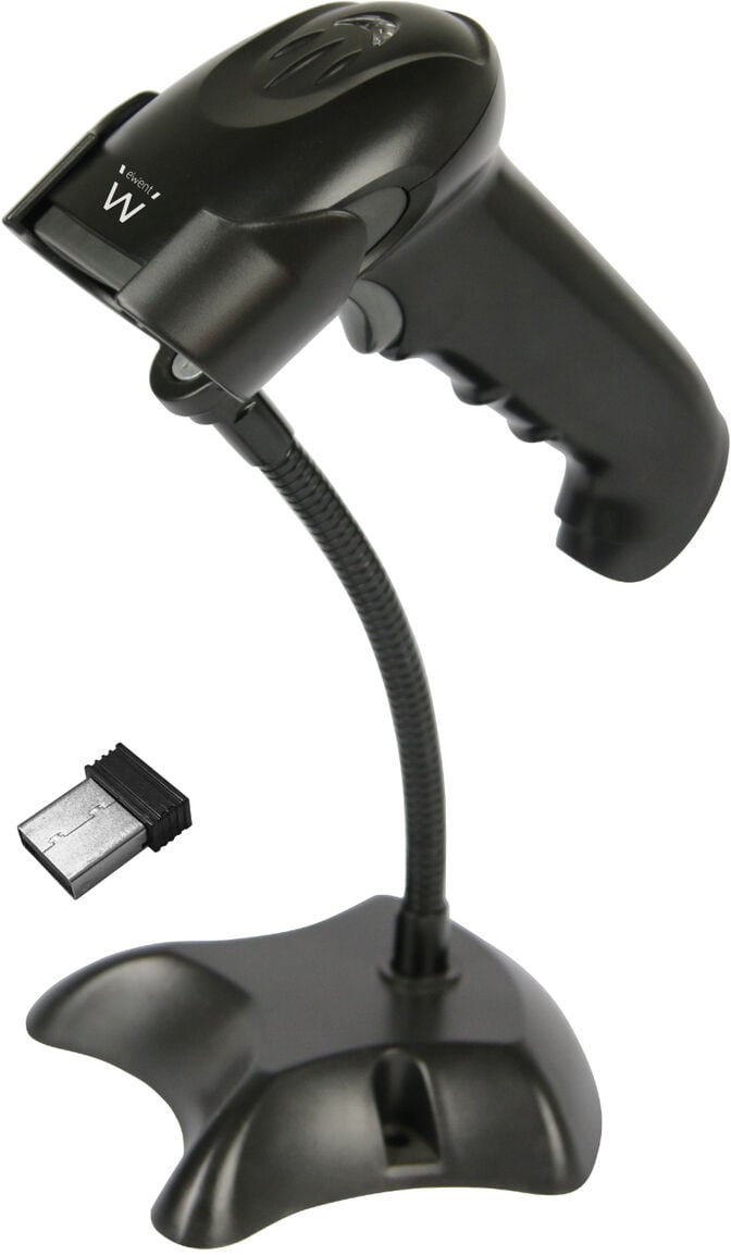 Leitor C&oacute;digo Barras Ewent EW3431 Wireless Laser 2D c/ base image number 0