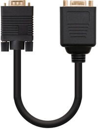 Cabo Bifurcador Nanocable SVGA(3C/9), VGA/M-2xVGA/F 20 CM