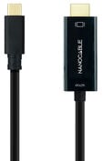 Cabo Conversor Nanocable USB-C > HDMI 1.4 4K@30HZ 1.8 M Preto image number null