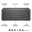 Teclado Logitech MX Keys Mini Bluetooth Grafite (US) image number null
