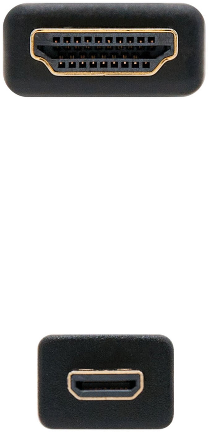 Cabo Micro HDMI V1.4 HEC Nanocable A/M-D/M 1.8 M image number 2