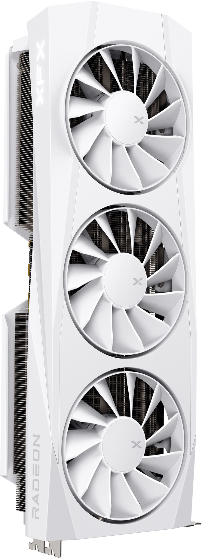 Gr&aacute;fica XFX Radeon RX 9070 XT Quicksilver Gaming White Triple Fan 16GB GDDR6 image number 1