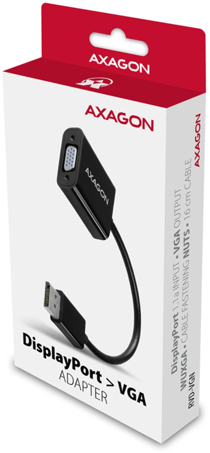 Adaptador AXAGON RVD-VGN DisplayPort para VGA image number 1