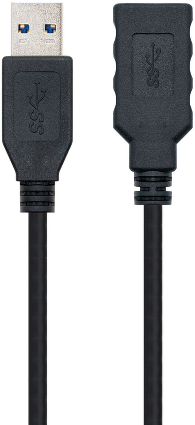 Cabo USB 3.0 Nanocable USB-A M/F 2 M Preto image number 1