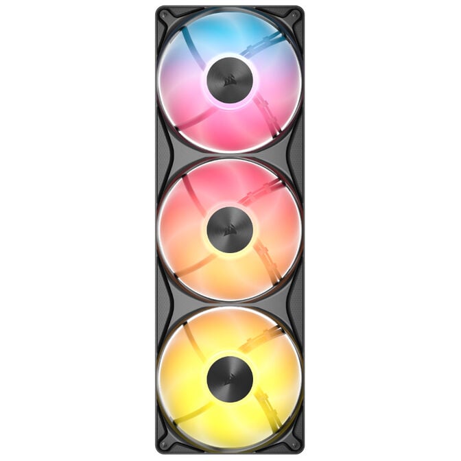 Ventoinha Corsair iCUE Link RS360 II Unified Frame Pretas ARGB PWM Tripla Vento&iacute;nha 120mm (360mm) image number 4