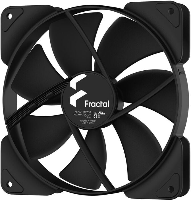 Ventoinha Fractal Design Aspect 14 140mm 1700RPM PWM Preta image number 1