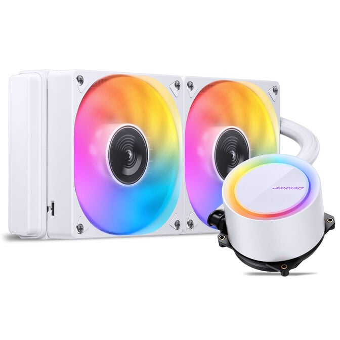 Water Cooler CPU Jonsbo TG-240 ARGB Branco - 240mm image number 2
